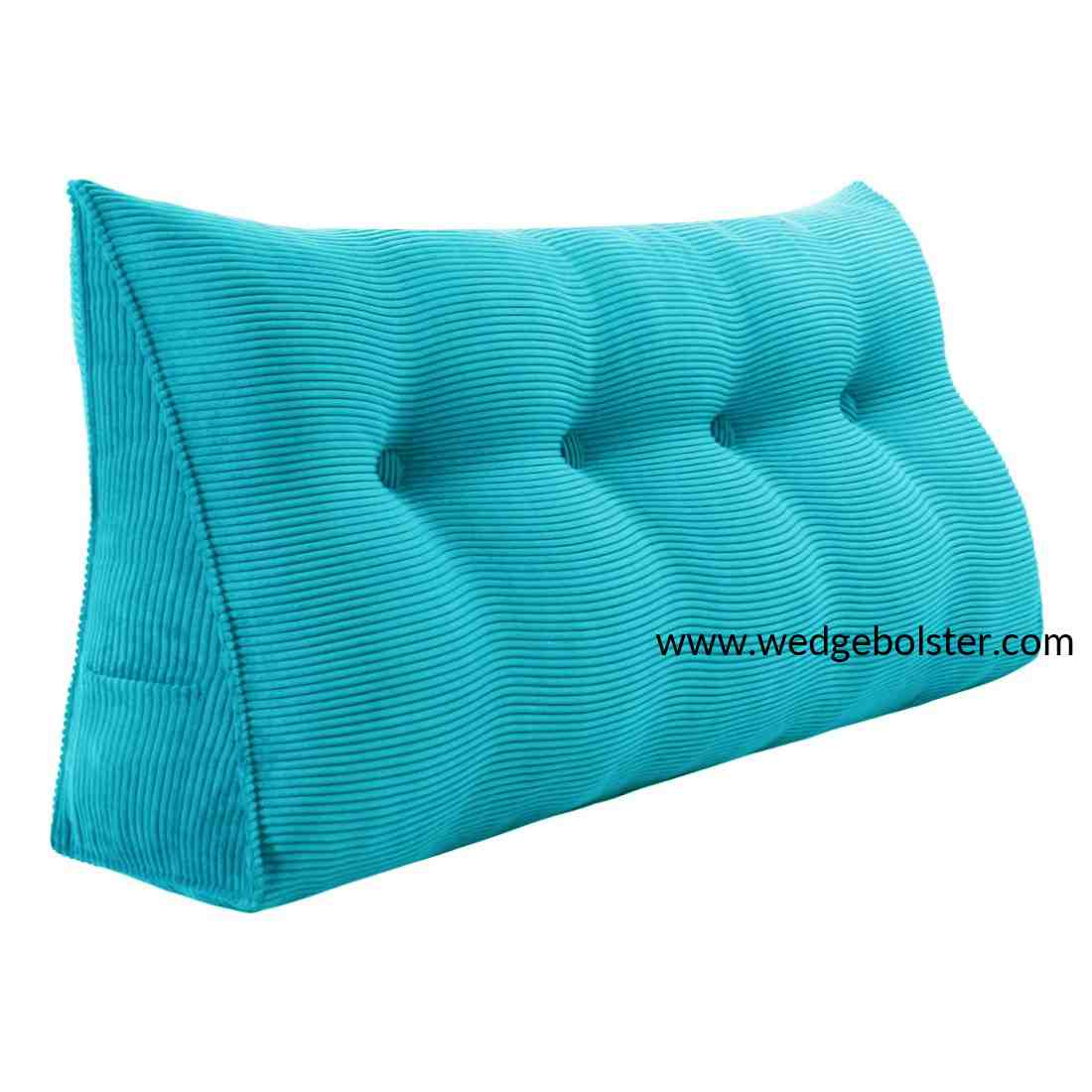 Triangular Wedge Lumbar Pillow Backrest Support Cushion Bolster Soft  Headboard