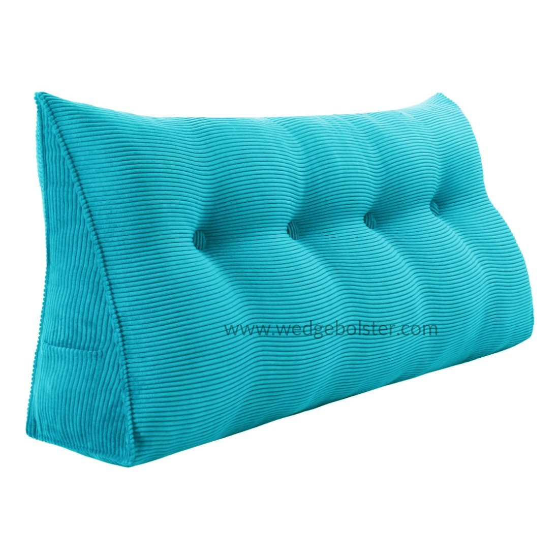 Triangular Wedge Lumbar Pillow Backrest Support Cushion Bolster Soft  Headboard