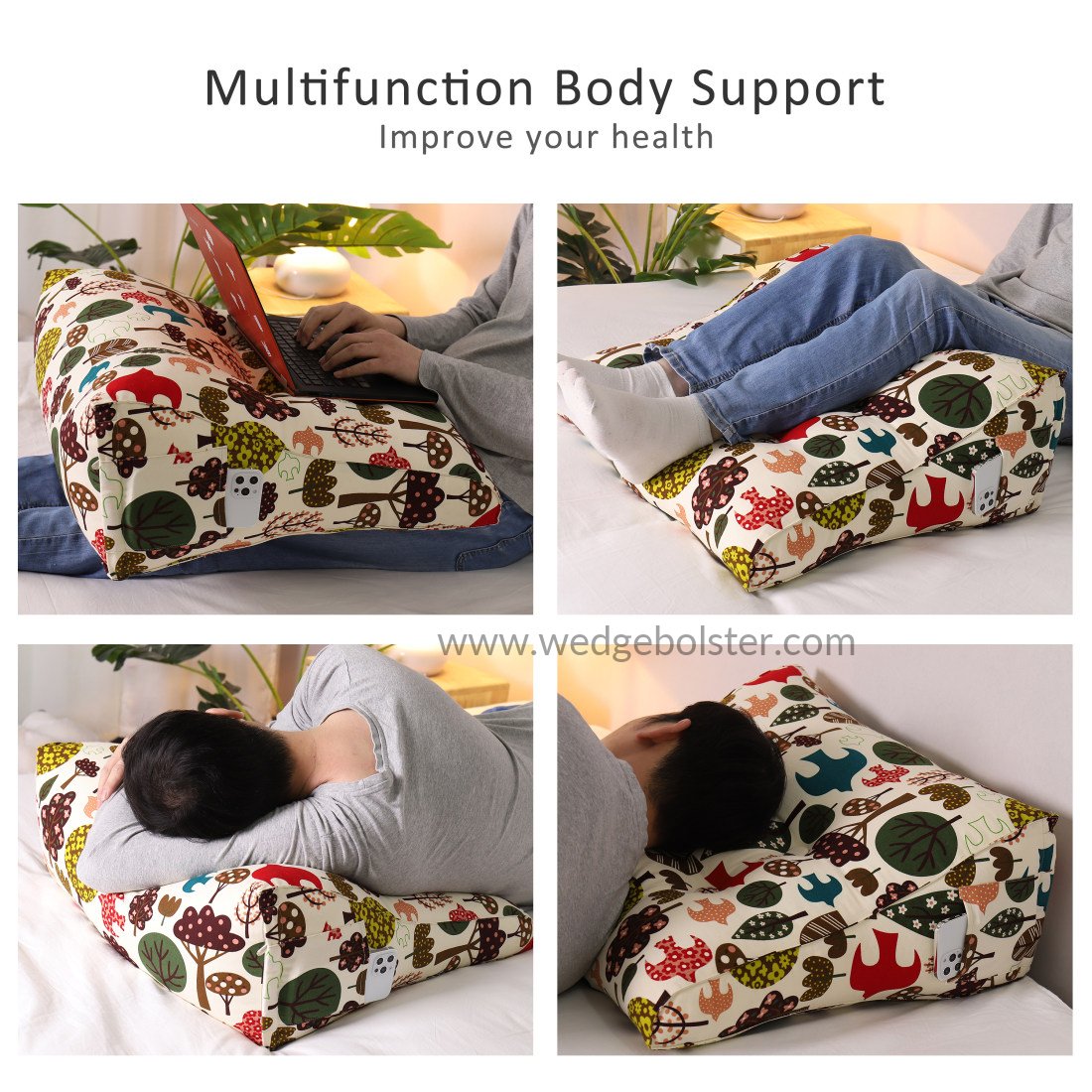 FAVICOVID Headboard Pillow Bed Reading Pillow Back Rest Pillow