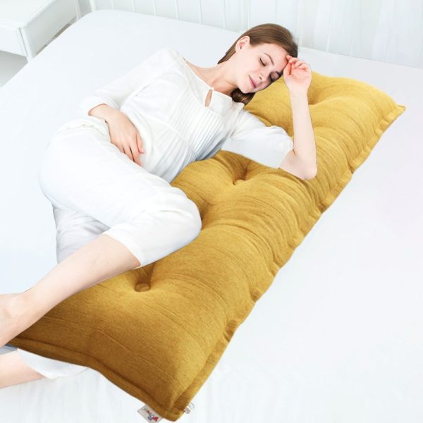 backrest pillow yellow