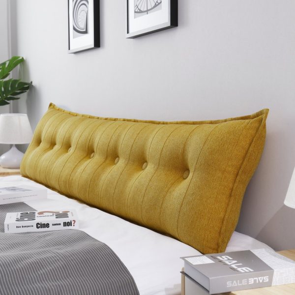 backrest pillow yellow