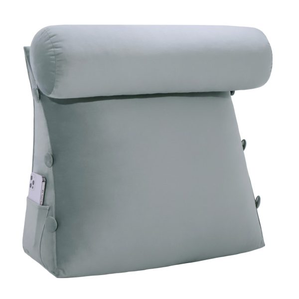 backrestpillow velvet grey