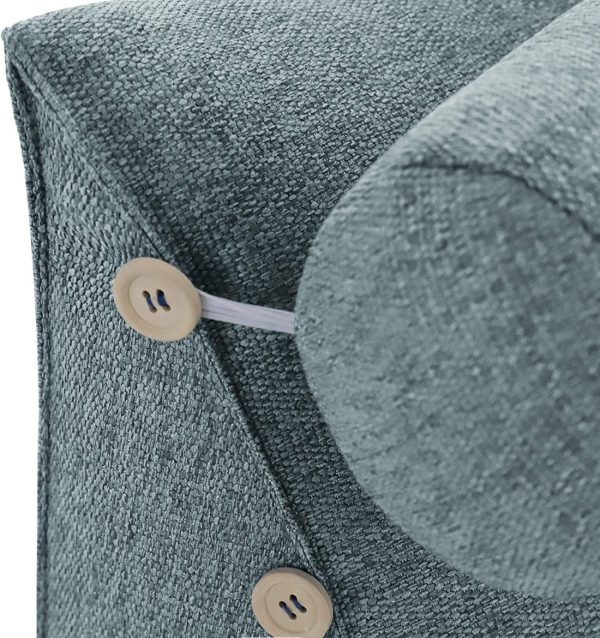 reading pillow bolster grey