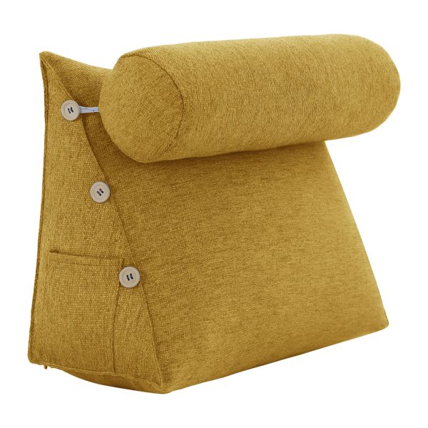 reading pillow bolster yellow 01