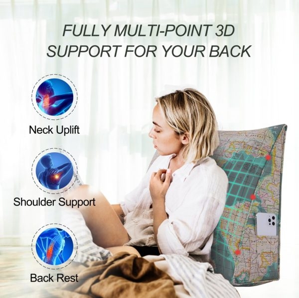 Bed Wedge Pillows for Reading - Image 2