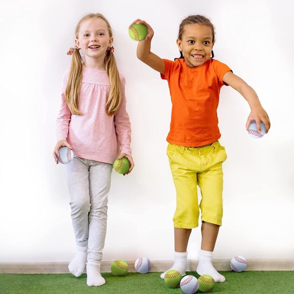 Pack of 2 Soft Balls Interactive Plush Baseball
