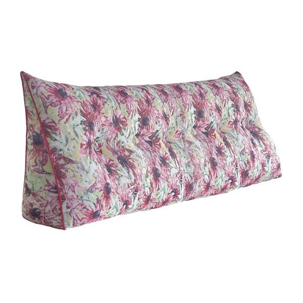 Bed Wedge Pillow Backrest Support with Side Pocket - Image 10