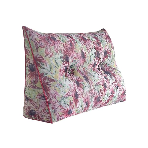 Bed Wedge Pillow Backrest Support with Side Pocket - Image 11