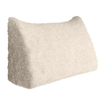 Bed Wedge Pillow Headboard Bolster Beige Wool Rolls