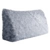 Headboard Wedge Pillow Blue Plush Large Reading Pillow