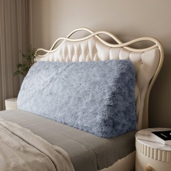 blue plush large reading pillow 793