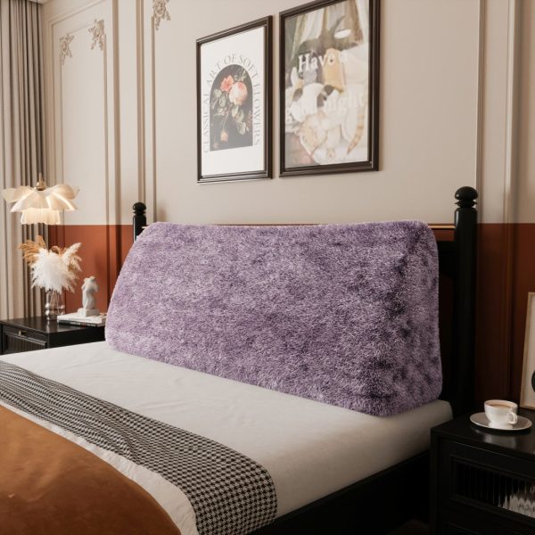 Headboard Wedge Pillow Purple Plush Large Reading Pillow - Image 8
