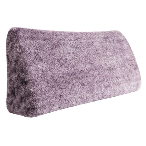 Headboard Wedge Pillow Purple Plush Large Reading Pillow - Image 10
