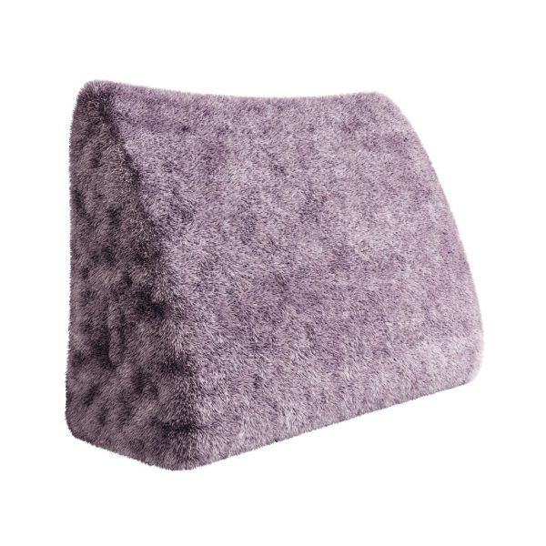Headboard Wedge Pillow Purple Plush Large Reading Pillow - Image 11