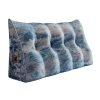 Triangular Headboard Pillow for Sleeping with Side Pocket